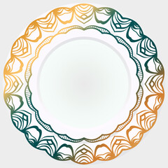 Abstract design elements rosette. Vector illustration