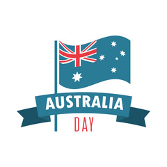 australia day, flag national and ribbon celebration