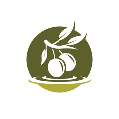 Olive logo images illustration