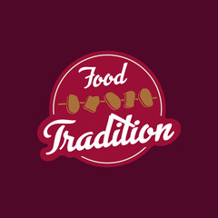 Food Tradition vector logo design