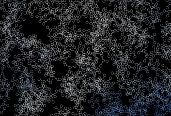 Dark Pink, Blue vector pattern with artificial intelligence network.