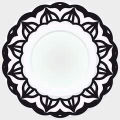 rosette element. vector illustration for design