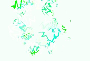 Light Green, Yellow vector background with lines.