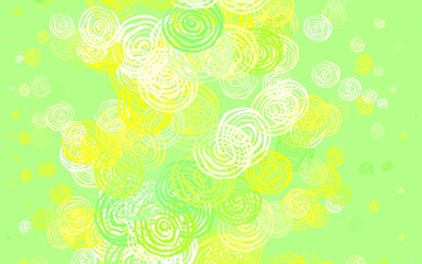 Light Green, Red vector natural backdrop with roses.