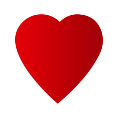 Red heart white background. Romantic vector. Beautiful red heart white background, great design for any purposes. Stock image. EPS 10.