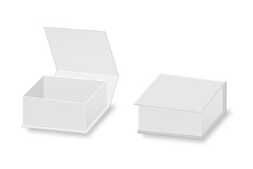 Blank box set cover mockup on white background.