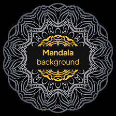 Ethnic Mandala ornament. Colorful ornamental ethnic banner . Vector illustration