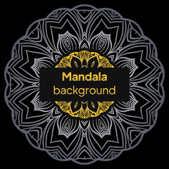 Luxury Mandala Islamic Background with Golden Arabesque Pattern. Vector illustration