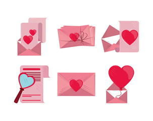 valentines day, romantic celebration message envelope letter card