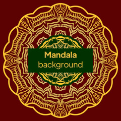 Luxury mandala background design. Luxury floral weave pattern. Vector illustration. Outline flower mandala. decorative ornament. floral design element.