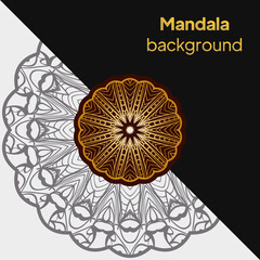 Decorative mandala. Mandala for print, poster, cover, brochure, flyer, banner. Vector illustration