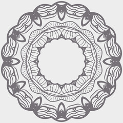 Ornamental vector rosettes. Abstract floral design