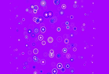 Light Pink, Blue vector layout with circle shapes.