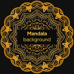 Flower Mandala. Vintage decorative elements. luxury wedding, beauty fashion concept, royal holiday party cards. Vector illustration