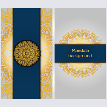 Vector background. Card or invitation. Floral mandala decorative elements. Hand drawn background.