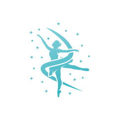 Dancing with the stars logo template design