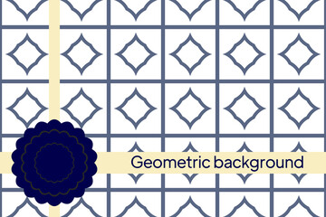 Luxury seamless geometric pattern. Vector illustration. For interior design.