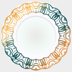 rosette element. vector illustration for design