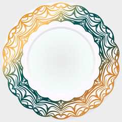Ornamental decorative rosettes, mandala. vector illustration