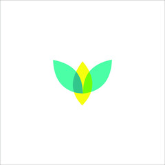 logo bird wing icon animal vector