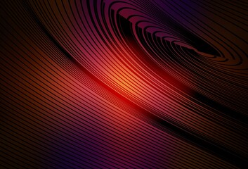 Dark Pink, Red vector background with wry lines.
