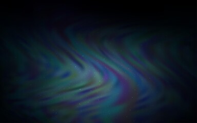 Dark BLUE vector pattern with night sky stars.