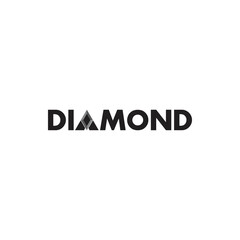 Black DIAMOND logo design vector