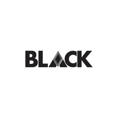 Black DIAMOND logo design vector