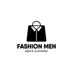 Shirt logo design template in retro style. Clothes shop logo.