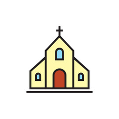 Church icon symbol design vector