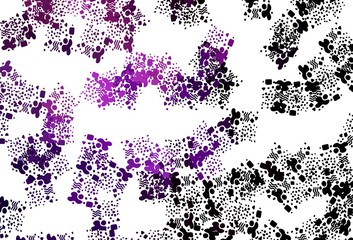 Light Purple vector backdrop with memphis shapes.