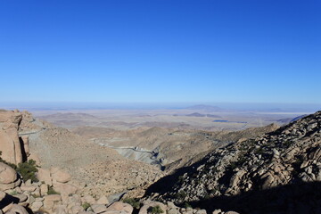 Fototapeta na wymiar Prehistoric mountains in La Rumorosa, Tecate Baja California