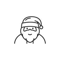Obraz premium Santa icon design vector