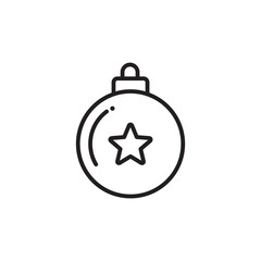 Christmas ball icon design vector