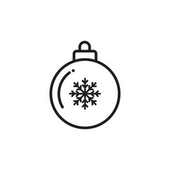 Christmas ball icon design vector