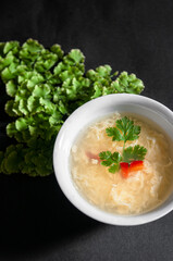 Egg drop soup, Chinese style egg soup