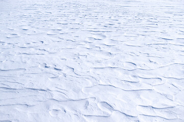 Background from snow shined with the sun