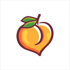 peach logo design inspiration awesome