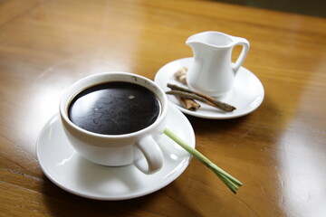 lemongrass coffee and spices, complete with rock sugar