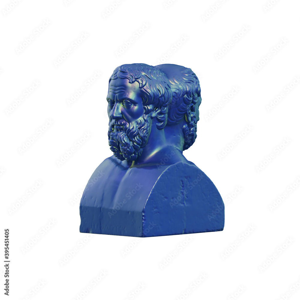 Fototapete a collection of sculptures made in neon style on a black background for your design ideas. 3d render