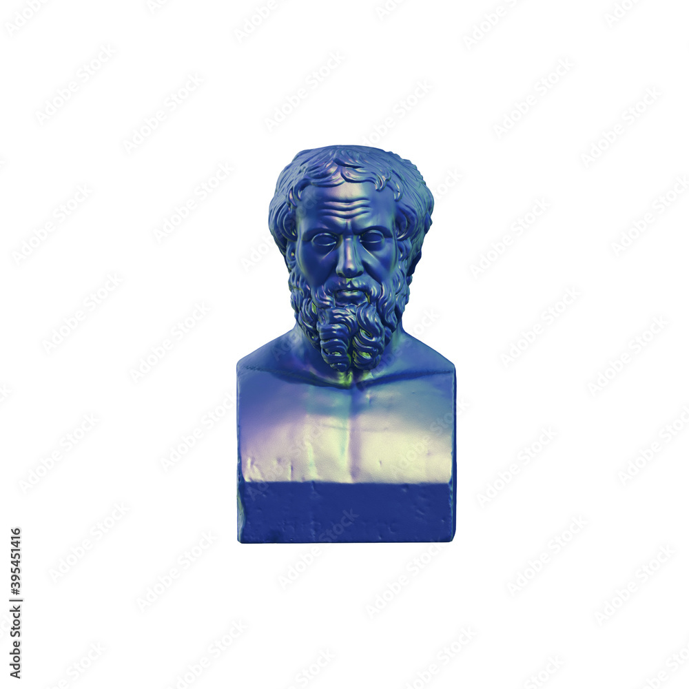 Fototapete a collection of sculptures made in neon style on a black background for your design ideas. 3d render