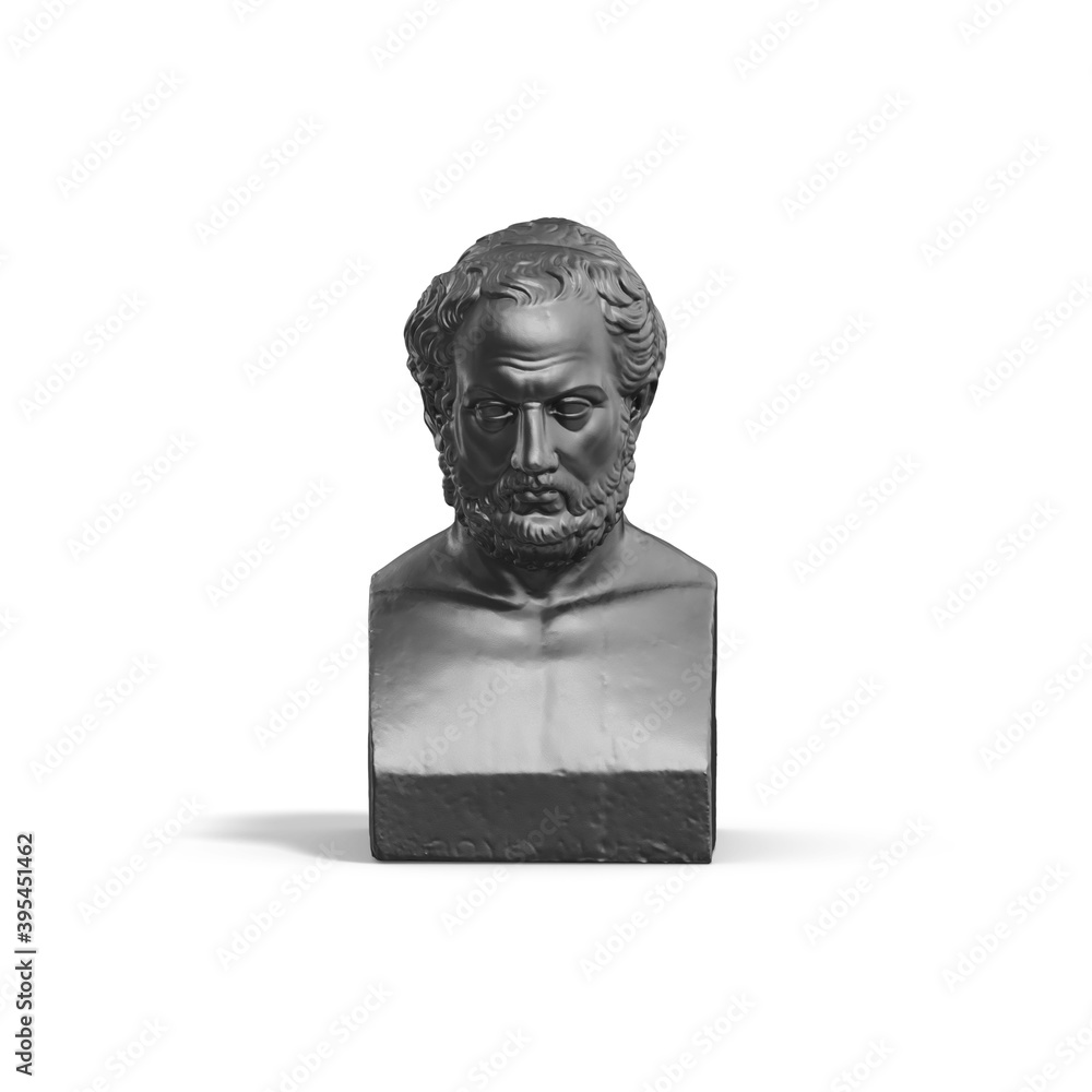 Fototapete a collection of sculptures made in neon style on a black background for your design ideas. 3d render