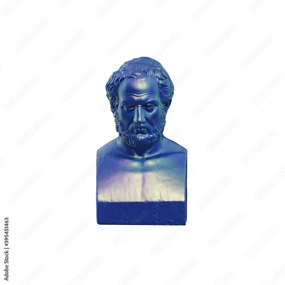 Fototapete a collection of sculptures made in neon style on a black background for your design ideas. 3d render