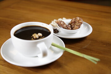 lemongrass coffee and spices, complete with rock sugar