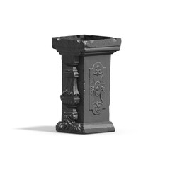 A collection of sculptures made in neon style on a black background for your design ideas. 3D rendering of objects that can be stylized. Combine the shape by adjusting the color and achieve new effect