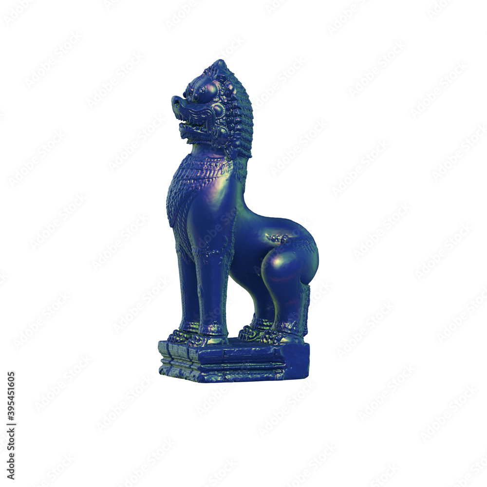 Fototapete a collection of sculptures made in neon style on a black background for your design ideas. 3d render