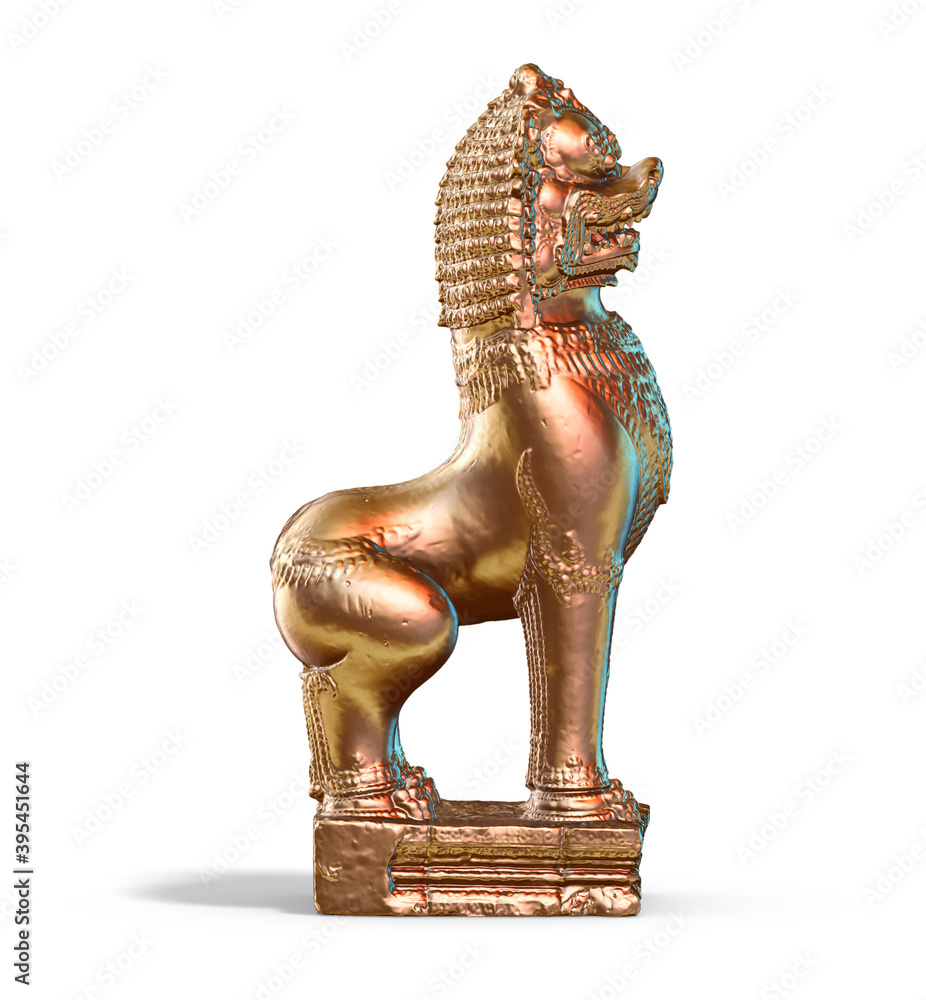 Fototapete a collection of sculptures made in neon style on a black background for your design ideas. 3d render