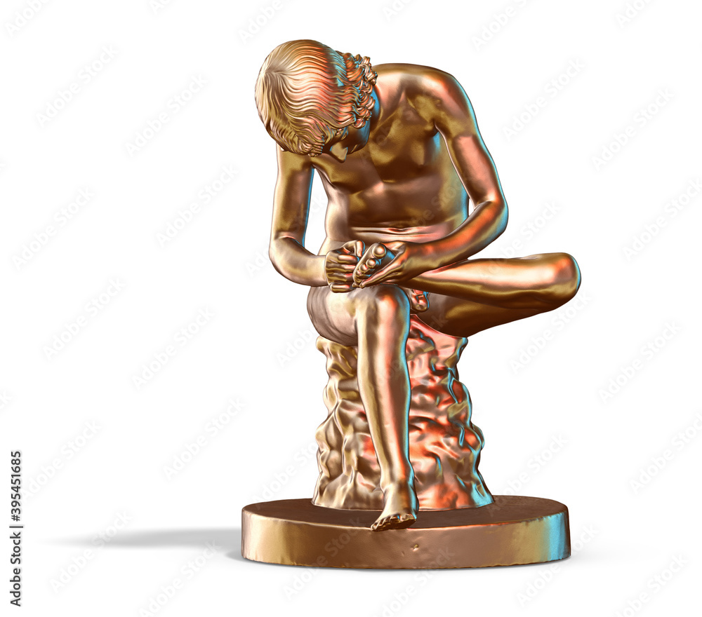 Fototapete a collection of sculptures made in neon style on a black background for your design ideas. 3d render