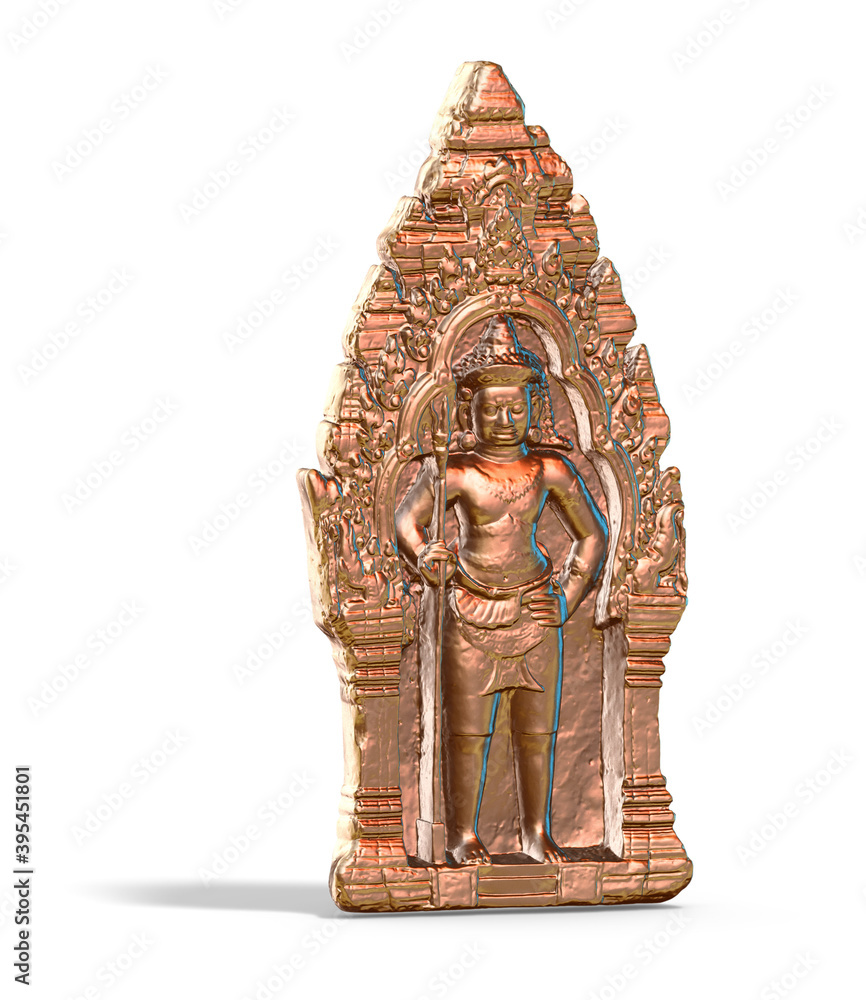Fototapete a collection of sculptures made in neon style on a black background for your design ideas. 3d render