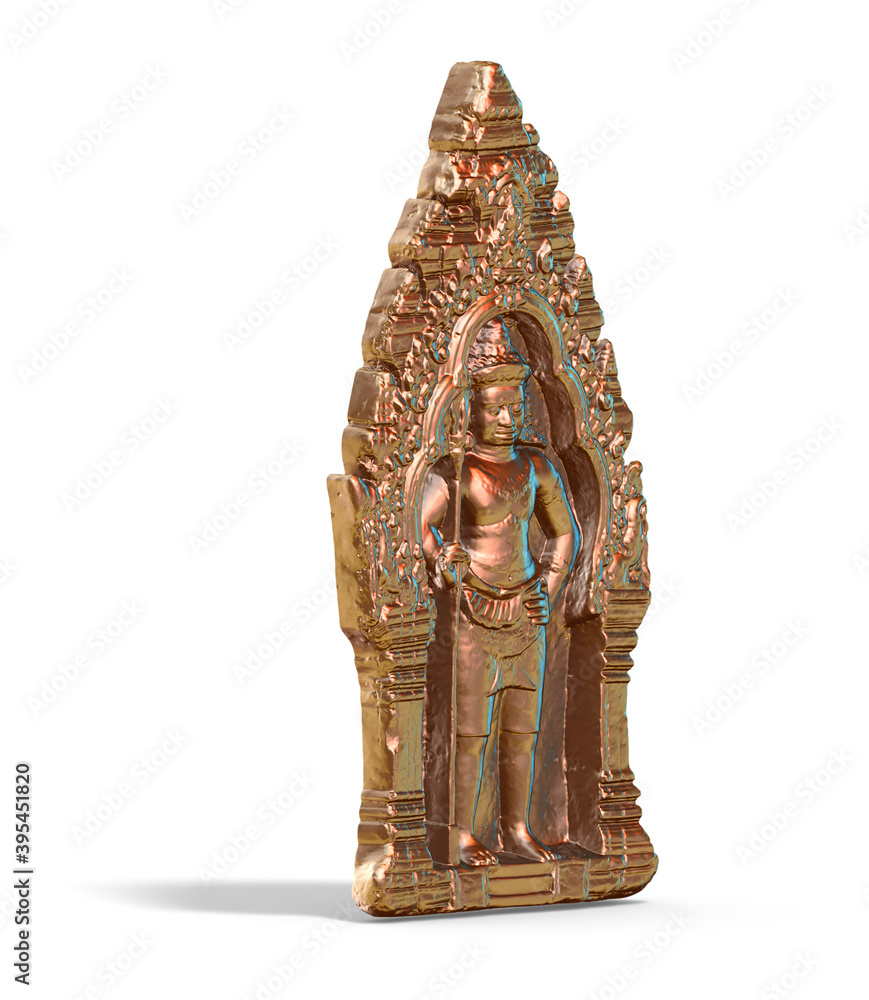 Fototapete a collection of sculptures made in neon style on a black background for your design ideas. 3d render